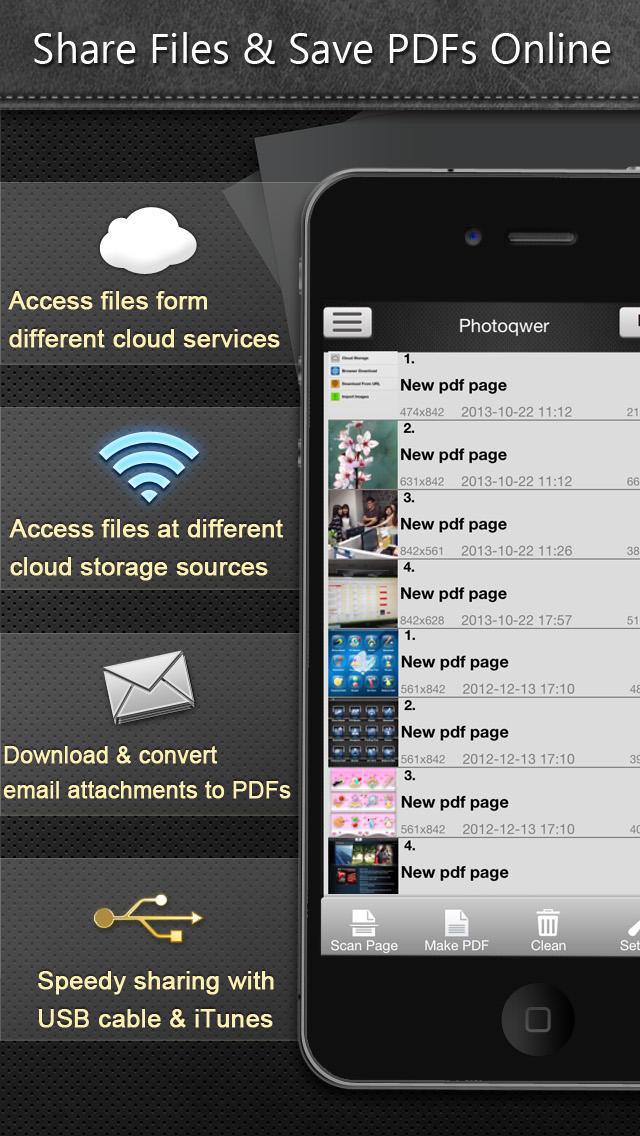 PDF Smart Convert - MS Office, iWork, Web Content, Clipboard, Image to PDFsのスクリーンショット_5