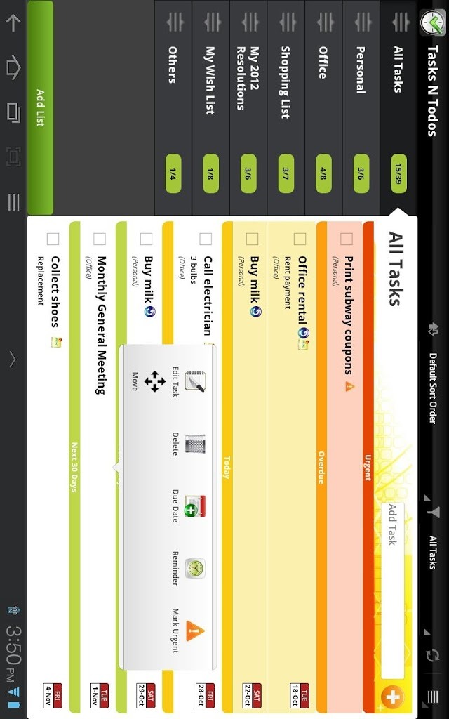 TNT Lite - To-Doリストの管理のスクリーンショット_2