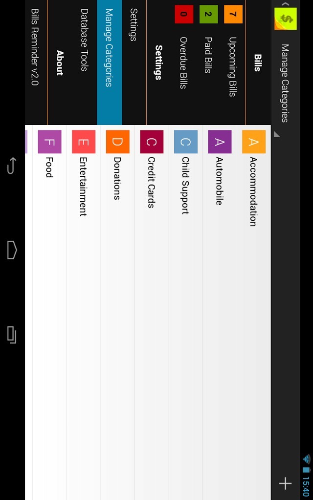 Bills Reminder Liteのスクリーンショット_4