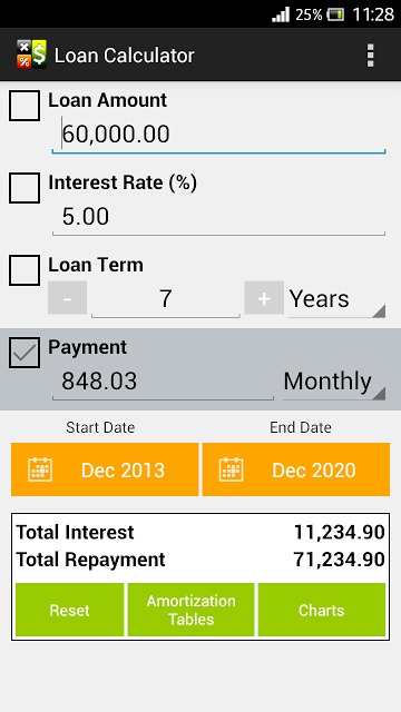 Loan Calculatorのスクリーンショット_1