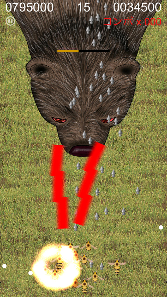BeeCluster - 無料の縦スクロールシューティングゲームのスクリーンショット_3