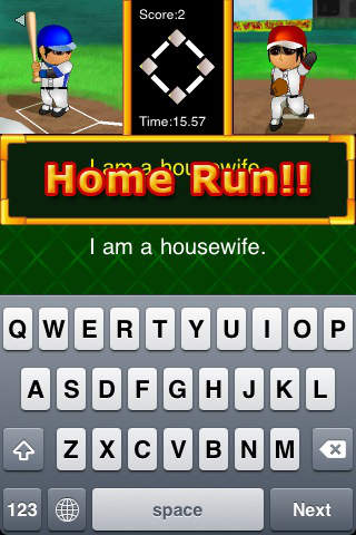 Hit!! Typing Baseballのスクリーンショット_3