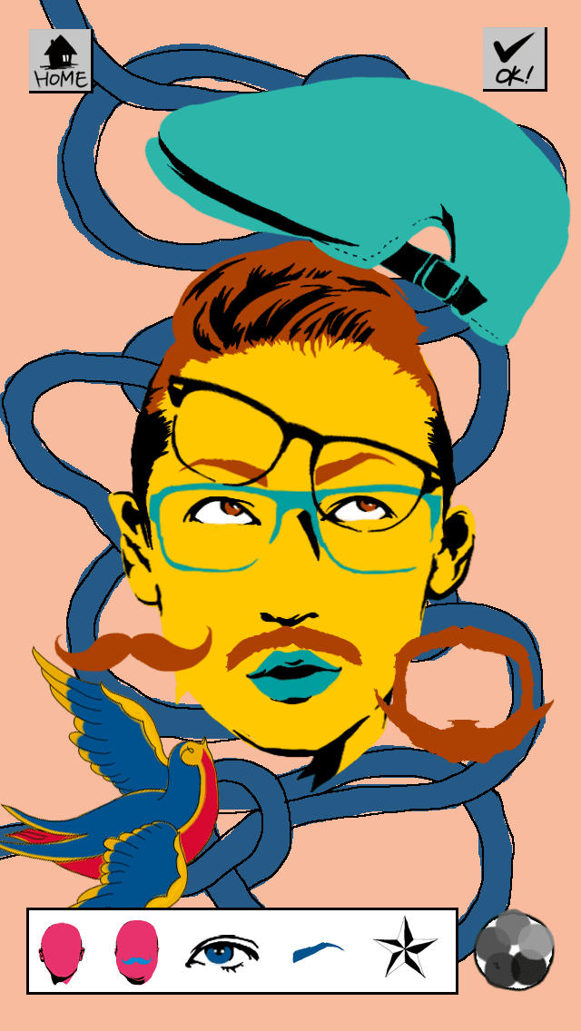 Like me! 似顔絵をつくろう - ストリート風のスクリーンショット_3