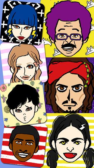 Like me! 似顔絵をつくろう - らくがき風のスクリーンショット_1