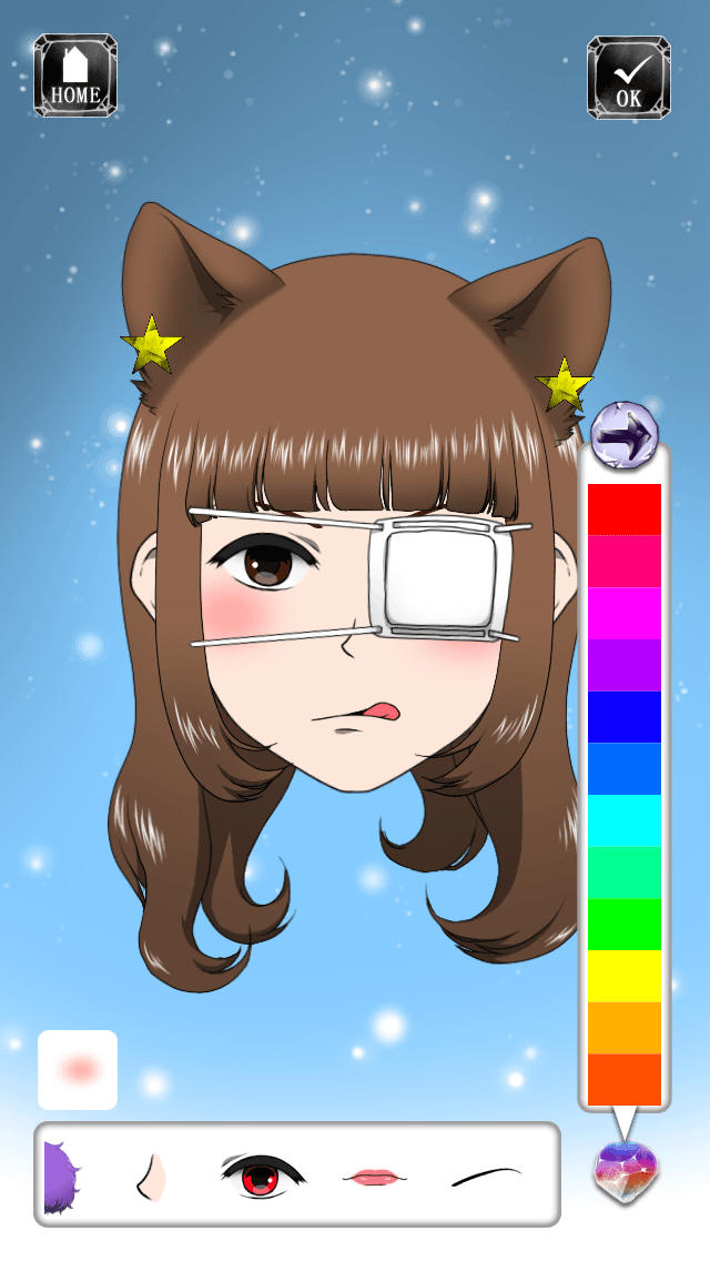 Like me! 似顔絵をつくろう - 中二風のスクリーンショット_3