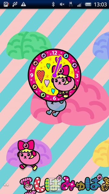 豆しぱみゅぱみゅ時計ｳｨｼﾞｪｯﾄ[1]のスクリーンショット_2