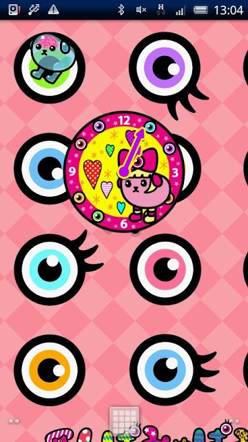 豆しぱみゅぱみゅ時計ｳｨｼﾞｪｯﾄ[1]のスクリーンショット_4