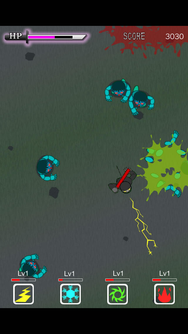 忍 vs ゾンビのスクリーンショット_5