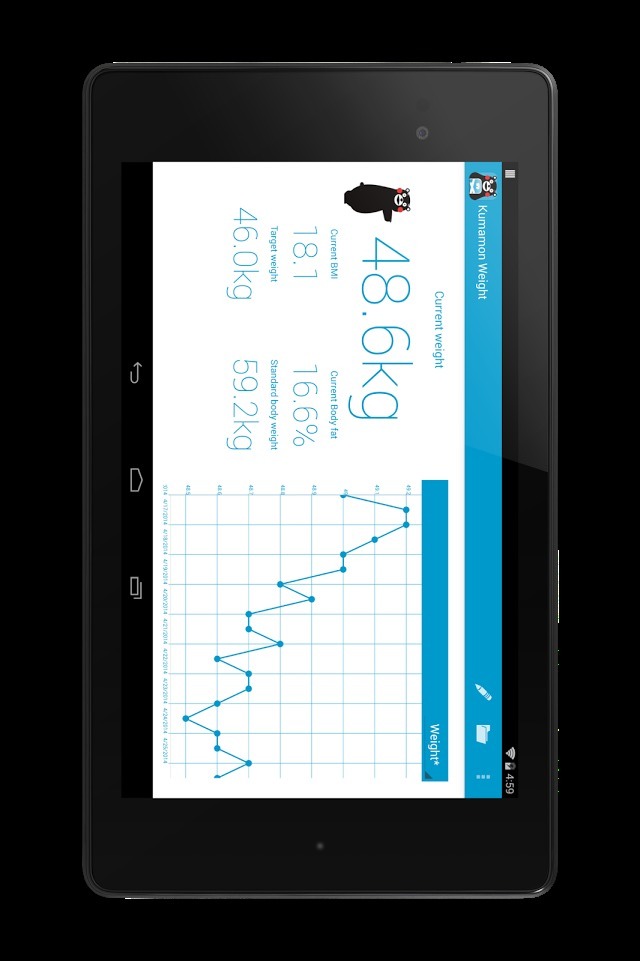くまモンで体重管理のスクリーンショット_2