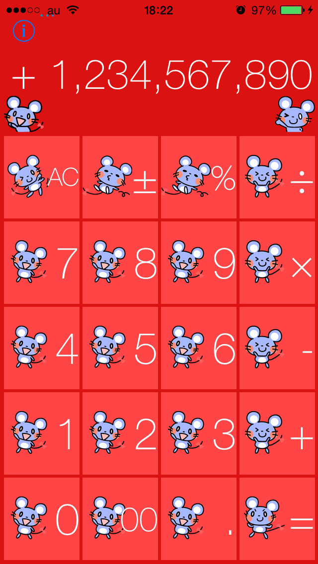 かわいいネズミの電卓のスクリーンショット_3