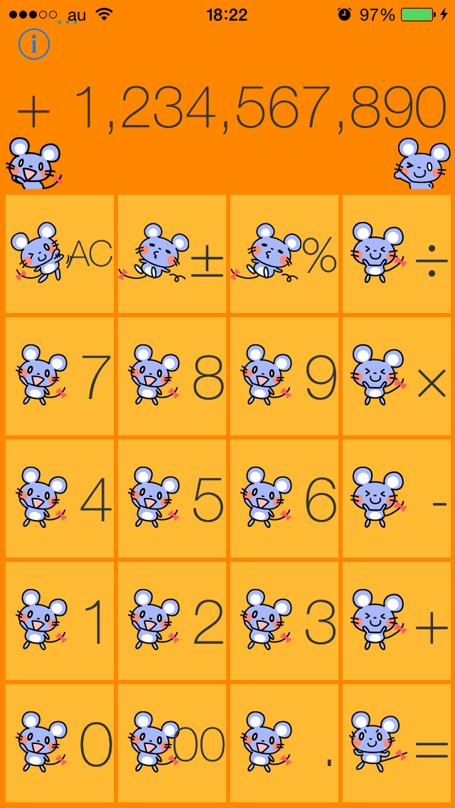 かわいいネズミの電卓のスクリーンショット_4