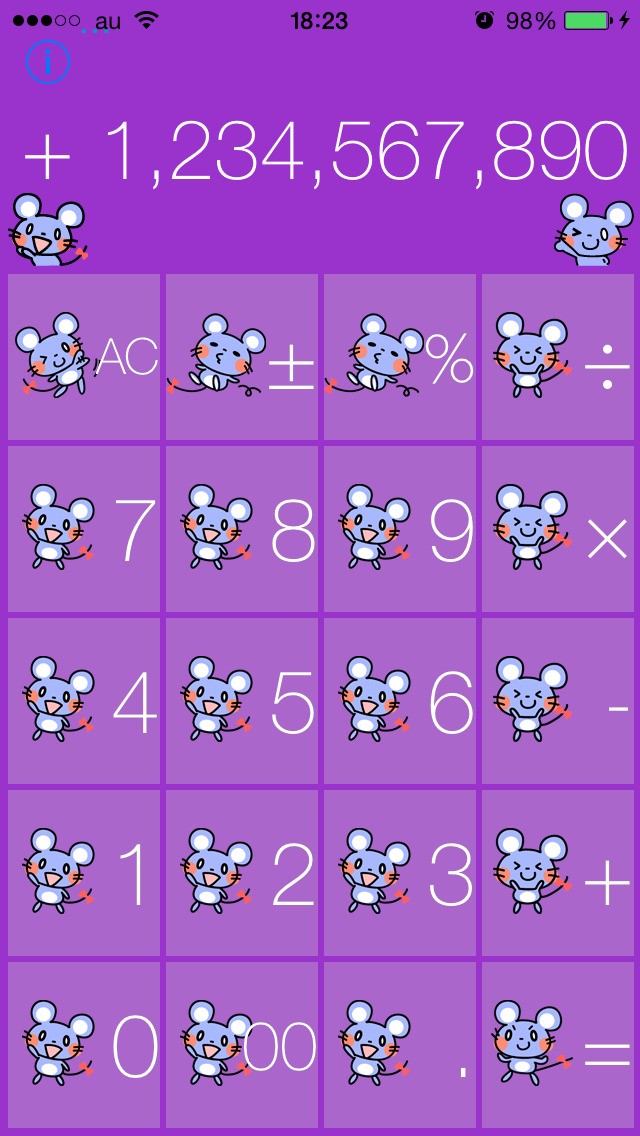 かわいいネズミの電卓のスクリーンショット_5