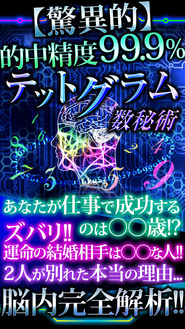 【神的中】高精度テットグラム数秘術占いのスクリーンショット_1