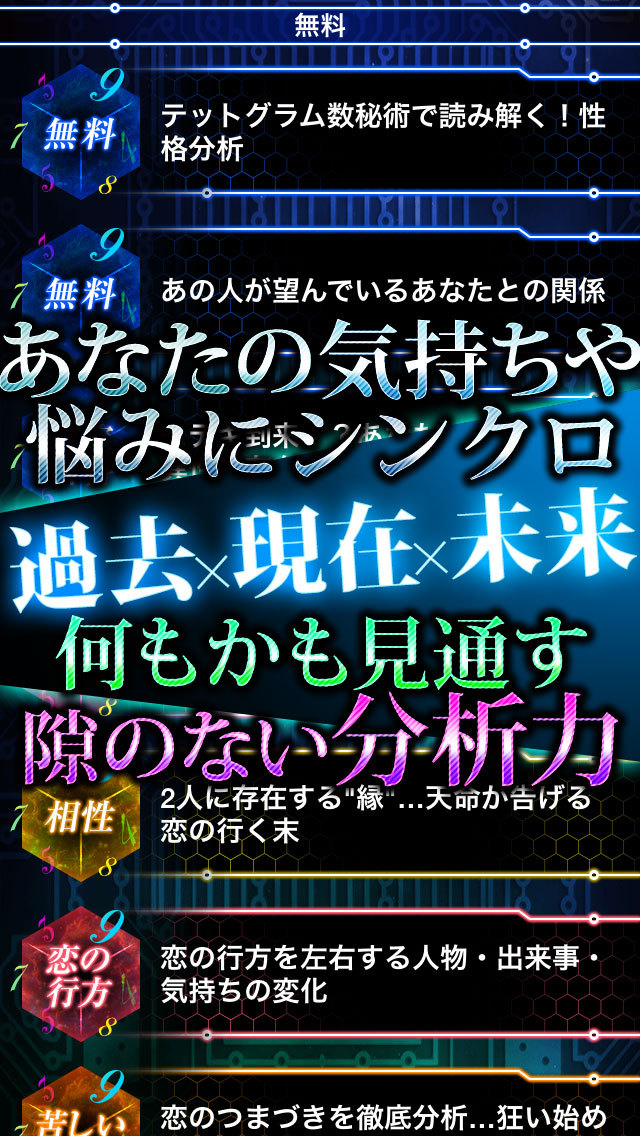 【神的中】高精度テットグラム数秘術占いのスクリーンショット_2