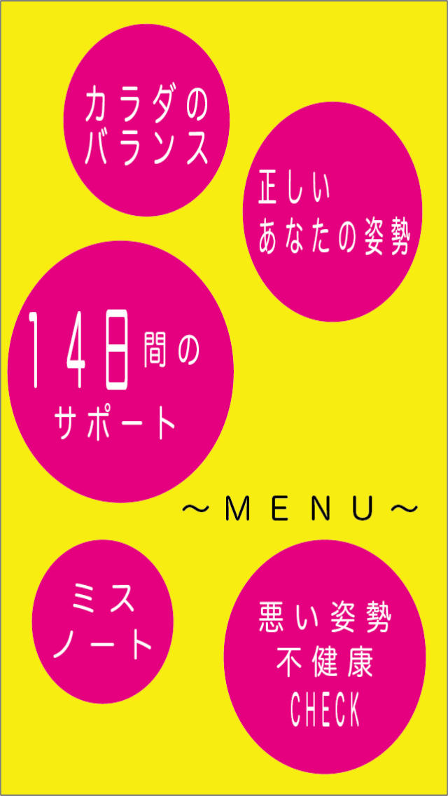 姿勢アプリ 〜１４日サポート〜のスクリーンショット_1