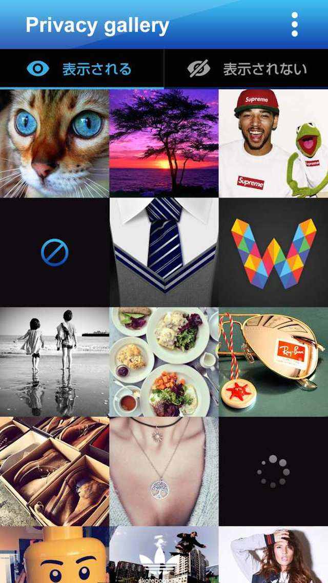 写真画像を非表示に！プライバシーギャラリーのスクリーンショット_1