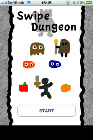 スワイプ ダンジョン　-Swipe Dungeon-のスクリーンショット_1
