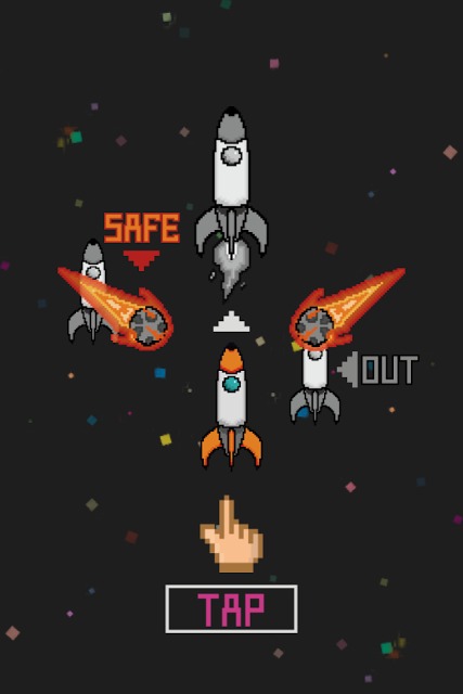 ゴーゴーロケット - 宇宙的激ムズ即死ゲーのスクリーンショット_1