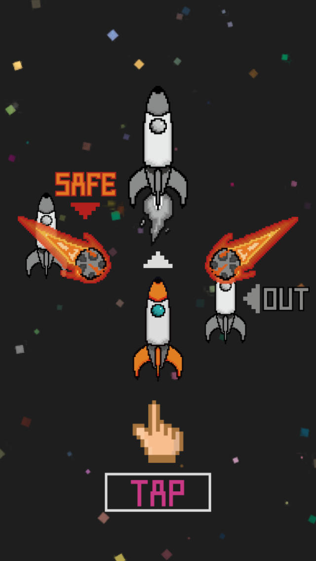 ゴーゴーロケット - 宇宙的激ムズ即死ゲーのスクリーンショット_1