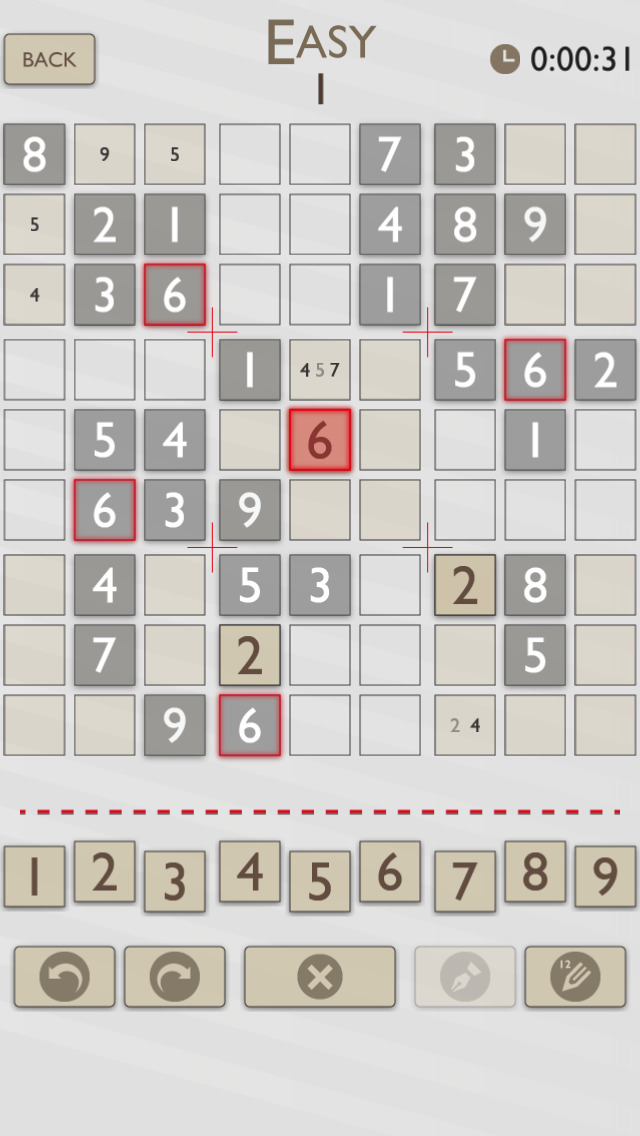 ナンプレ100 レッドのスクリーンショット_1