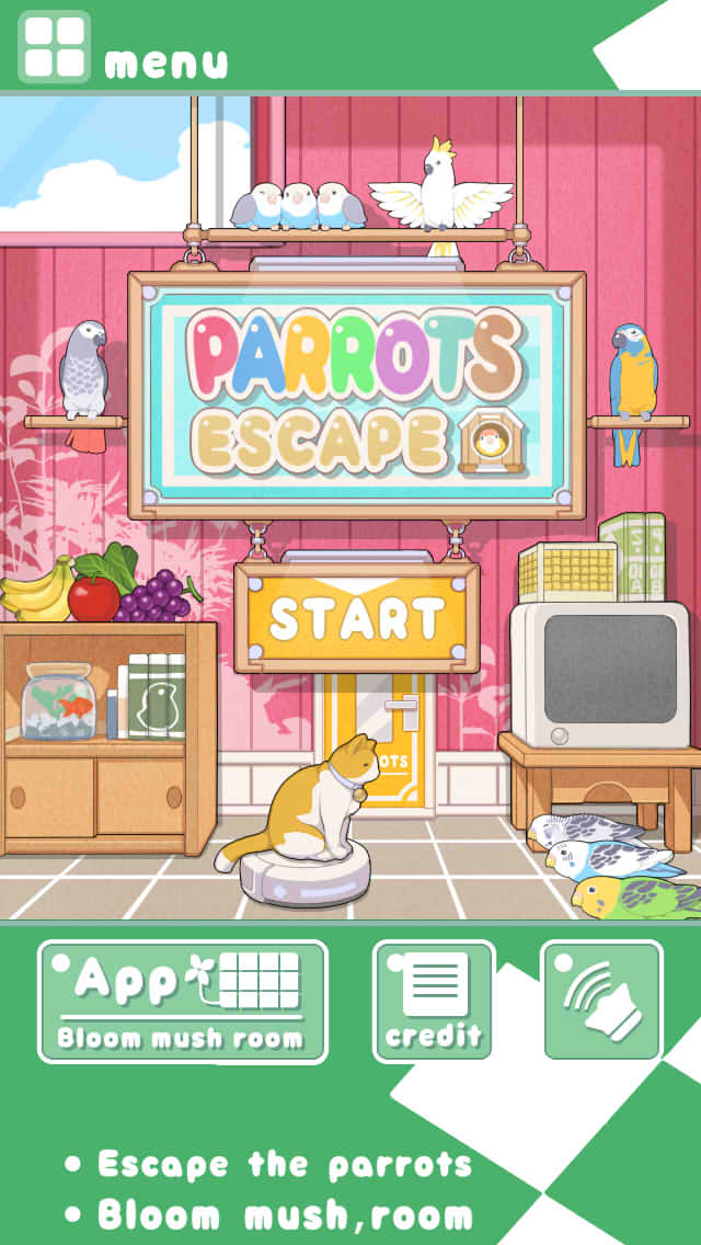 脱出ゲーム　インコ脱出のスクリーンショット_1