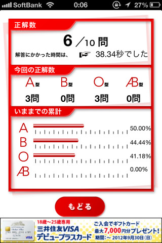 有名人血液型あてのスクリーンショット_5