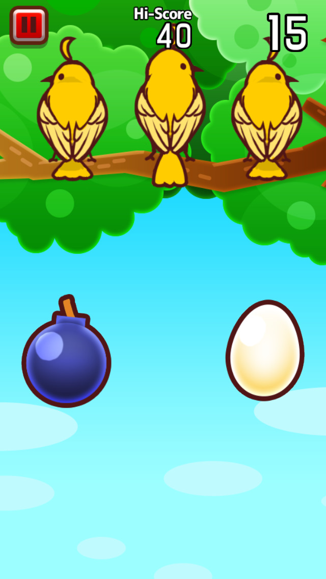 エッグキャッチ！～爆弾とたまご～のスクリーンショット_2