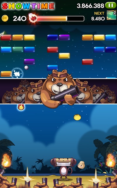 ブロック崩し BRICKS BREAKER-FRIENDSのスクリーンショット_2