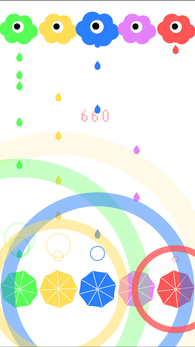 レインドロップ〜落ちる雫を傘で防げ！〜のスクリーンショット_3