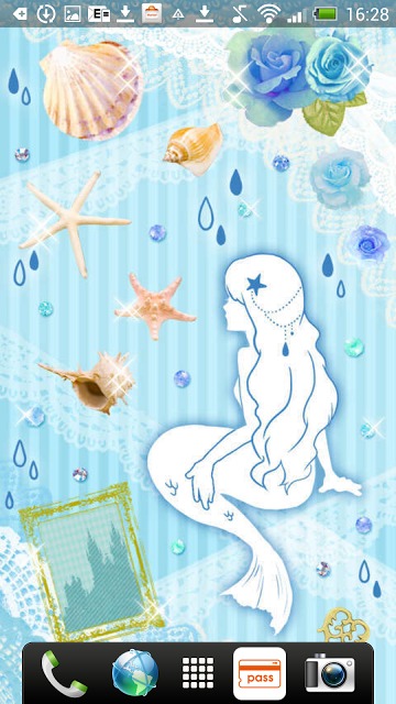 Silhouette of Mermaid　ライブ壁紙のスクリーンショット_2