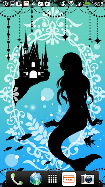 Silhouette of Mermaid　ライブ壁紙のスクリーンショット_3