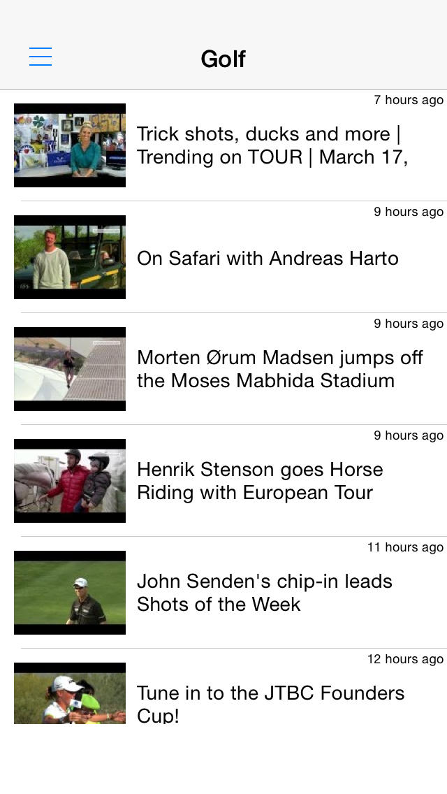ゴルフ動画まとめ - 試合結果やハイライトを動画でチェック！のスクリーンショット_1