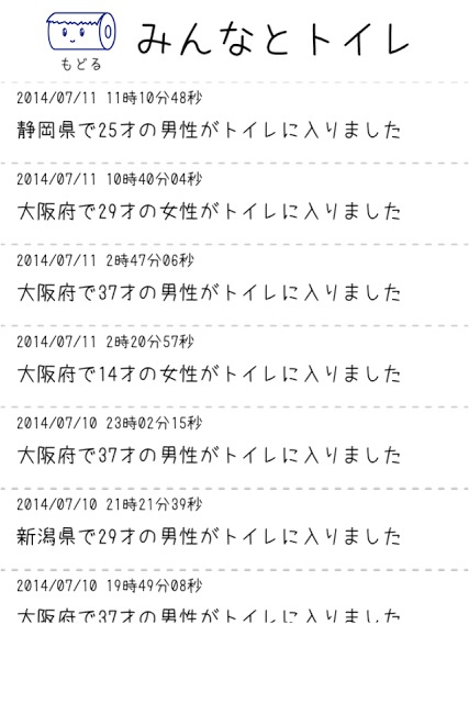 入ってまーす　〜あなたとわたしのトイレ情報共有アプリ〜のスクリーンショット_4