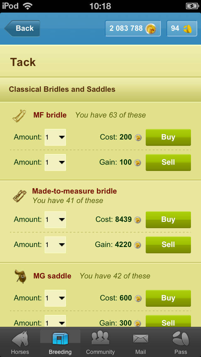 Howrseのスクリーンショット_5