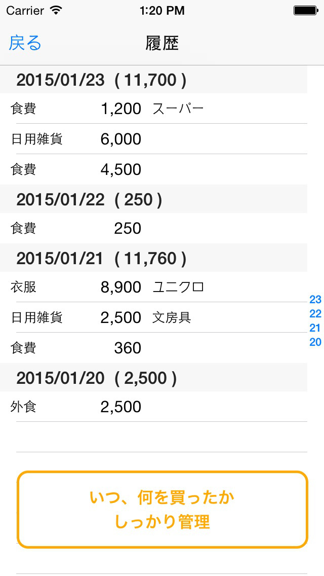 袋分家計簿のスクリーンショット_4