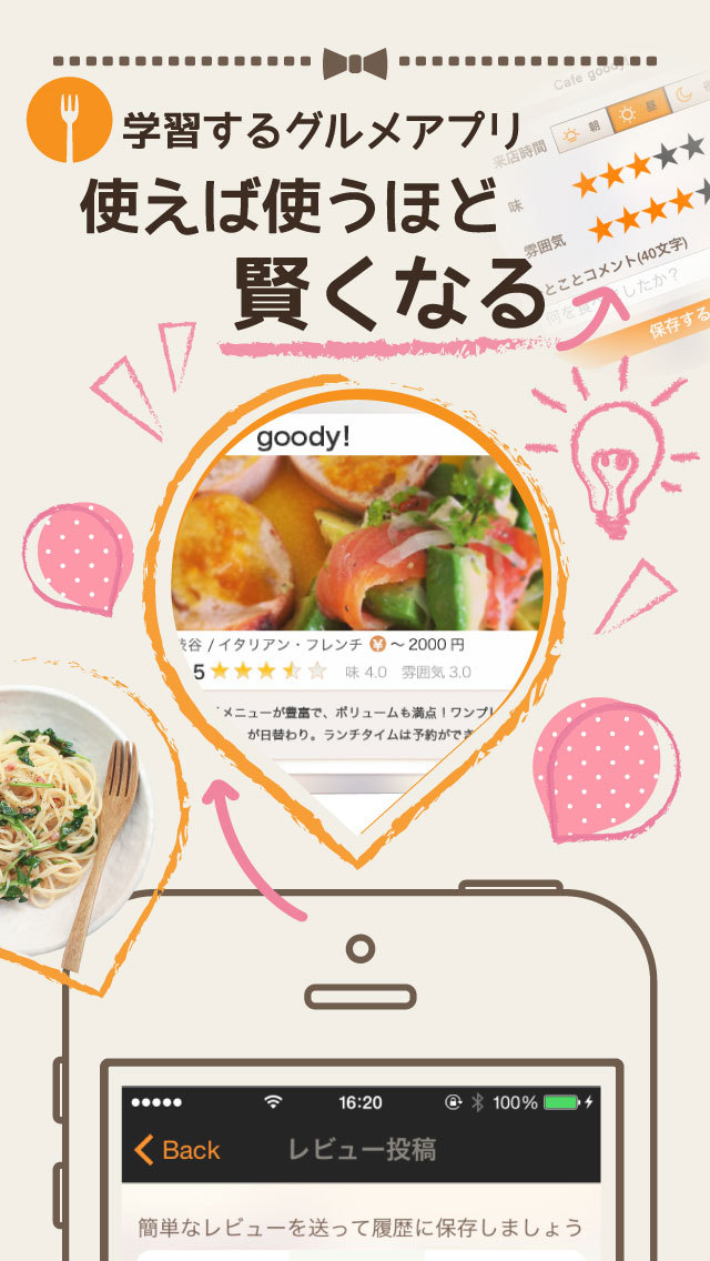 goody! ー１アクションで簡単グルメ検索ーのスクリーンショット_1