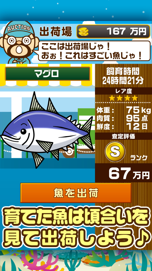 すいぞく館~魚を育てる楽しい育成ゲーム~のスクリーンショット_4