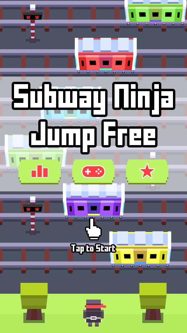 Subway Ninja Jump 〜無限に続く忍者タップアクションゲーム〜のスクリーンショット_2