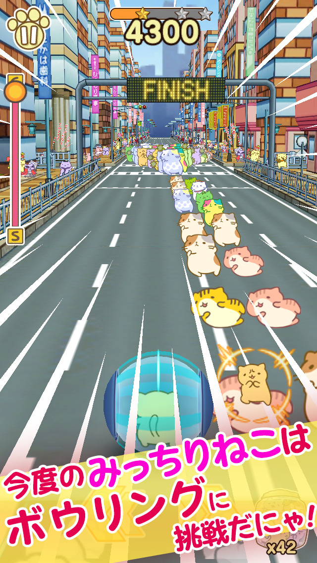 みっちりねこ ぼうりんぐのスクリーンショット_4