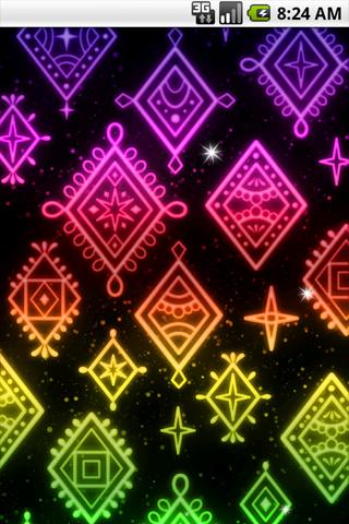 光る模様 ライブ壁紙03のスクリーンショット_1