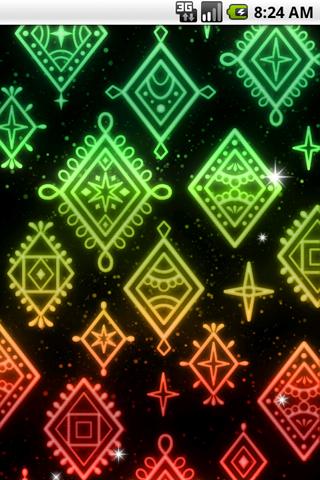 光る模様 ライブ壁紙03のスクリーンショット_2
