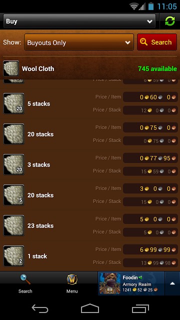 World of Warcraft Armoryのスクリーンショット_3