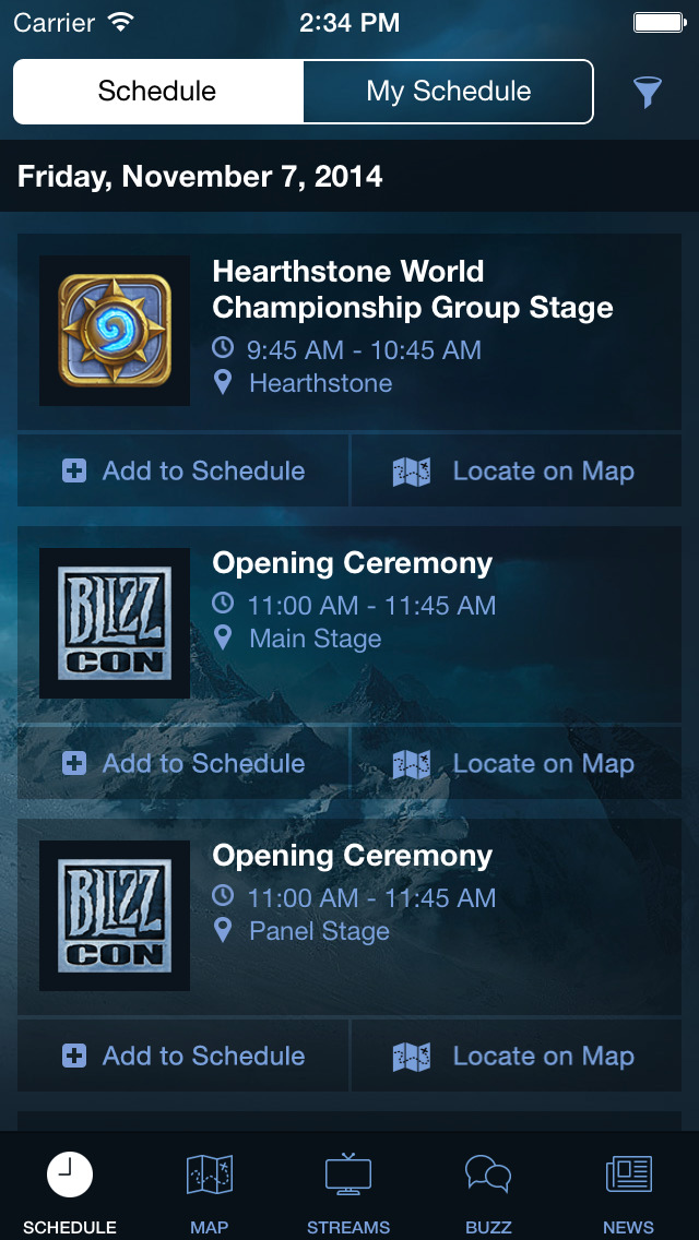 BlizzCon Guideのスクリーンショット_2