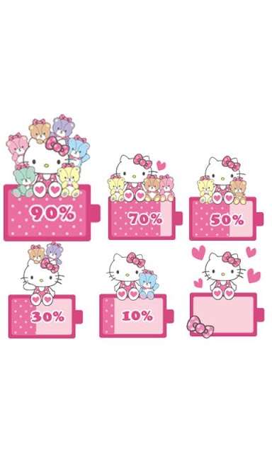 ハローキティ 電池ウィジェット(KT1)のスクリーンショット_2