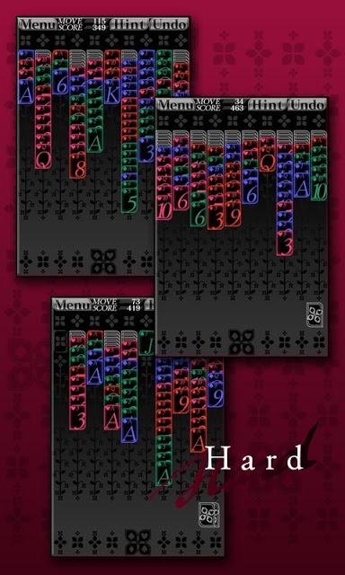 スパイダーソリティアのスクリーンショット_4