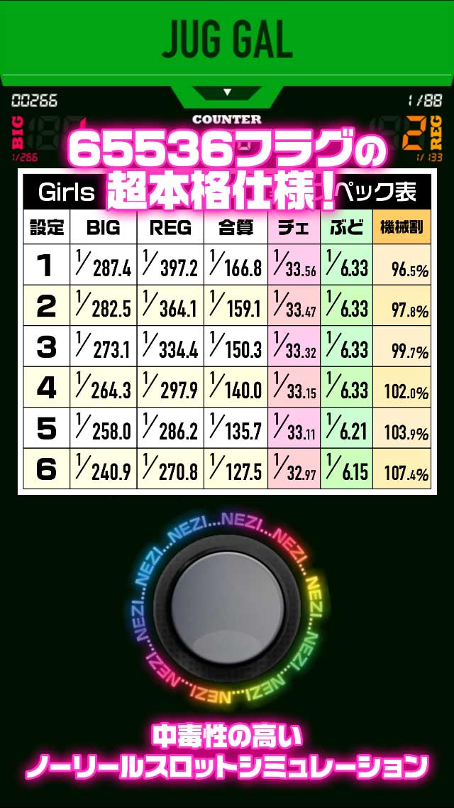 スロット JUG GAL ver2016のスクリーンショット_3