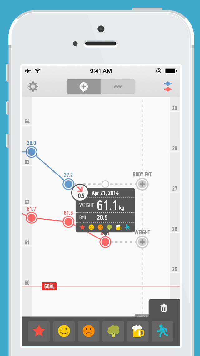 体重記録 PopWeightのスクリーンショット_4