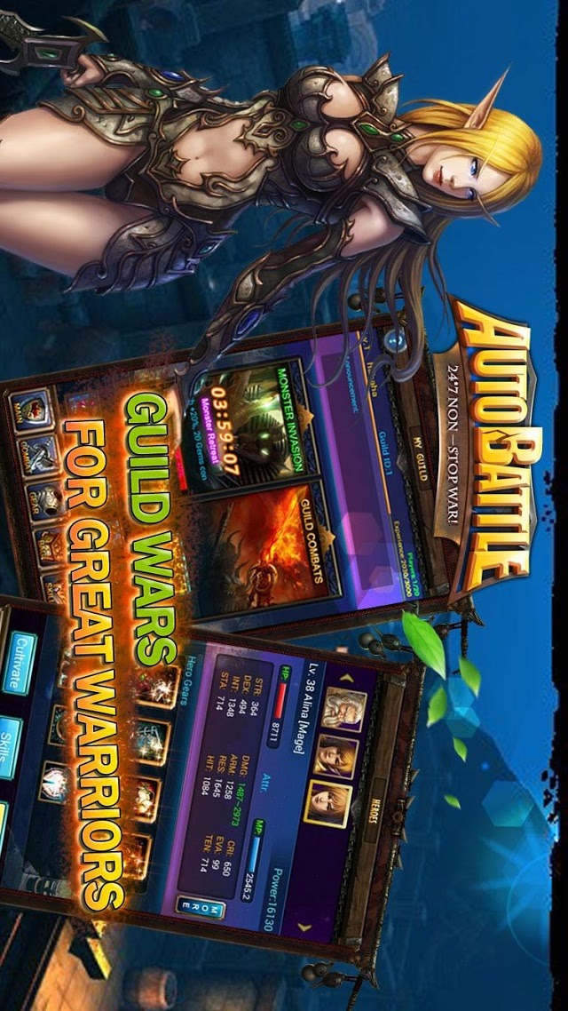 永遠の戦争バトル - 無料本格RPGのスクリーンショット_3