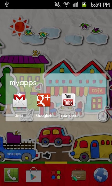 paper town Themeのスクリーンショット_5