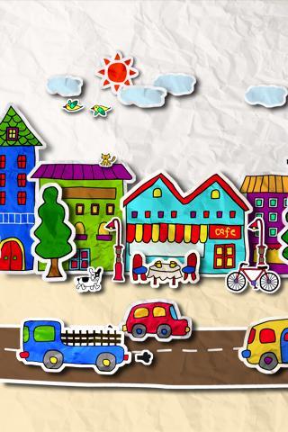 paper town 3Dライブ壁紙のスクリーンショット_1